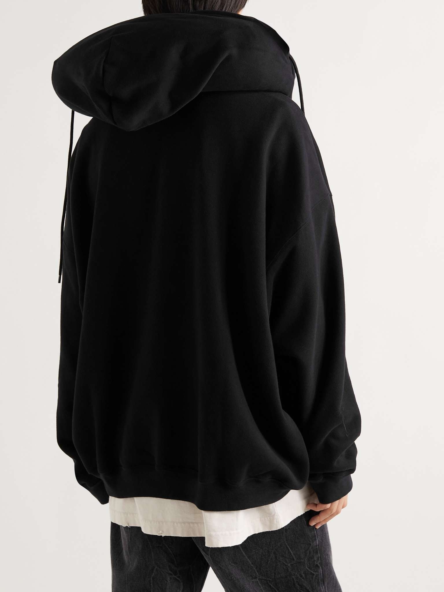 Oversized Inflatable Cotton-Jersey Zip-Up Hoodie - 4