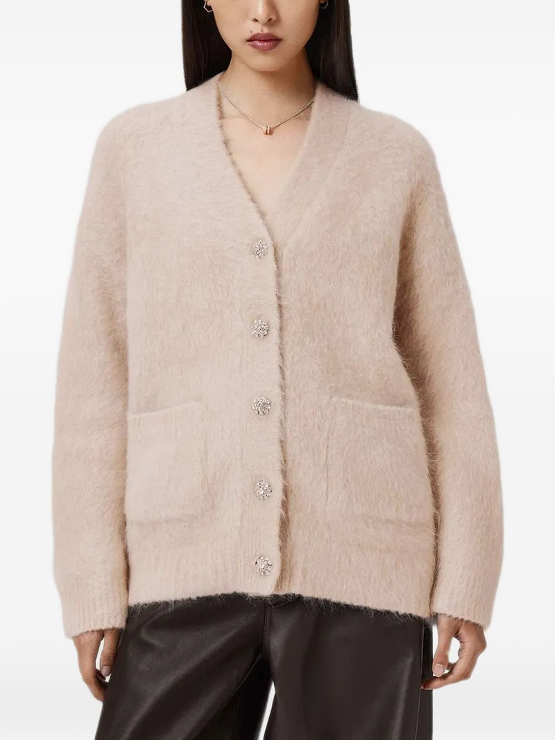 ALLSAINTS Rubi button front-pocket cardigan outlook