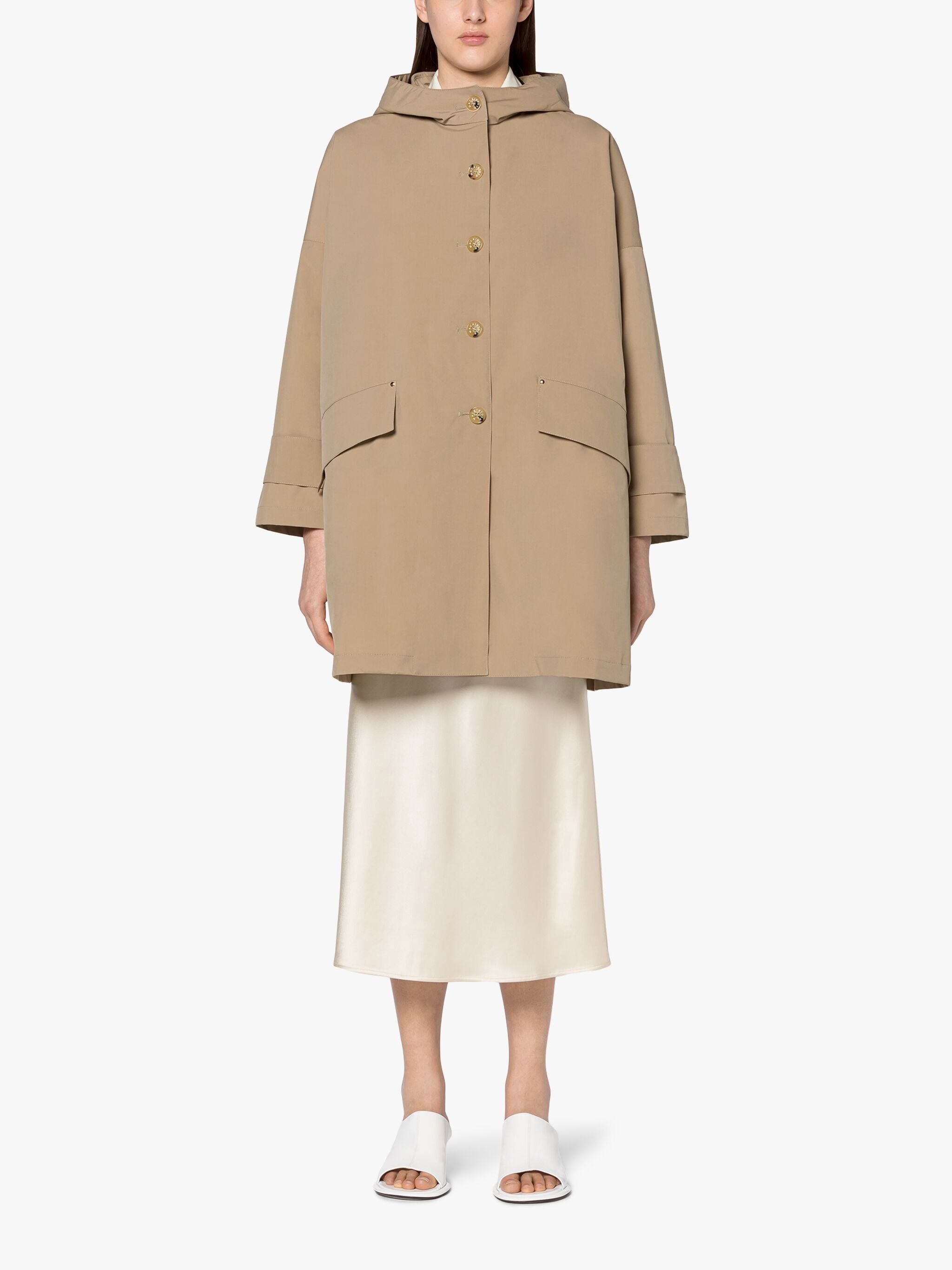 HUMBIE HOOD FAWN OVERCOAT | LM-1084B - 3