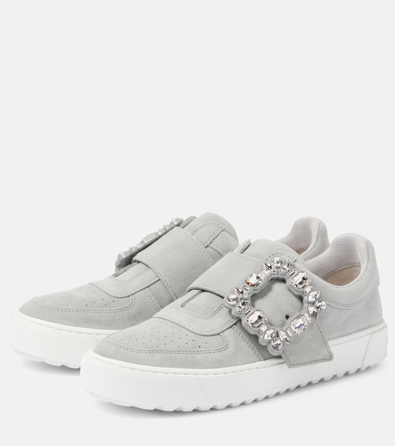 Very Vivier embellished suede sneakers 5
