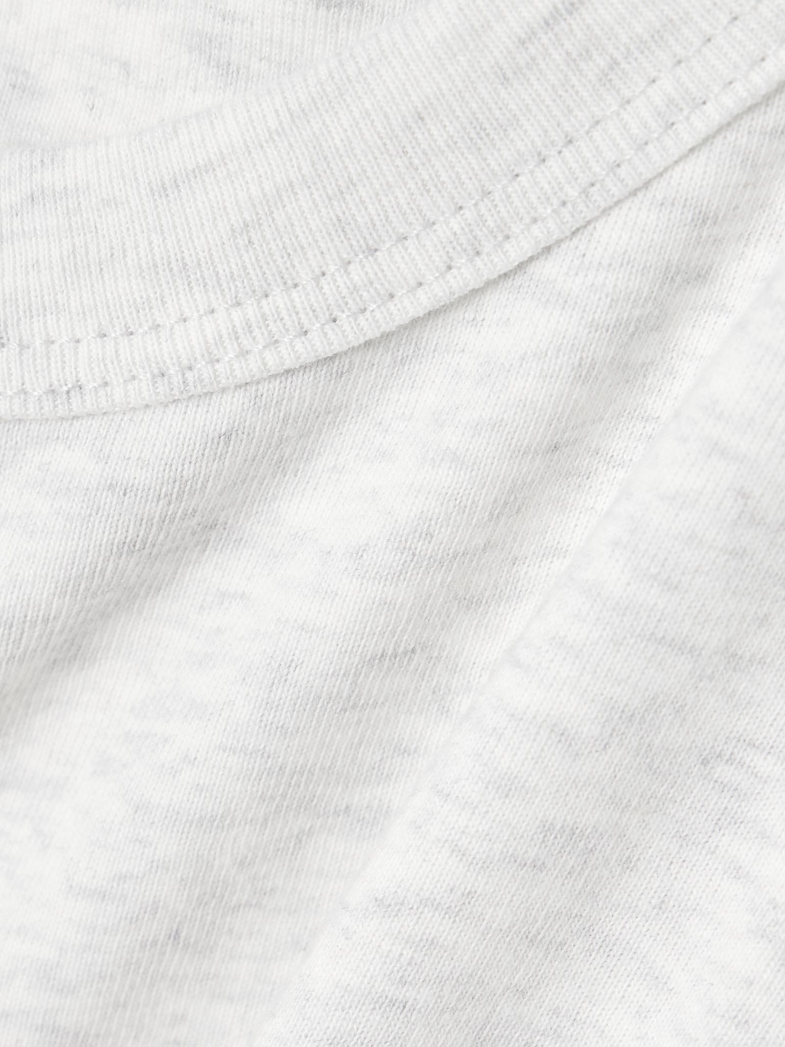 Nando ribbed cotton-jersey T-shirt Light gray - 4