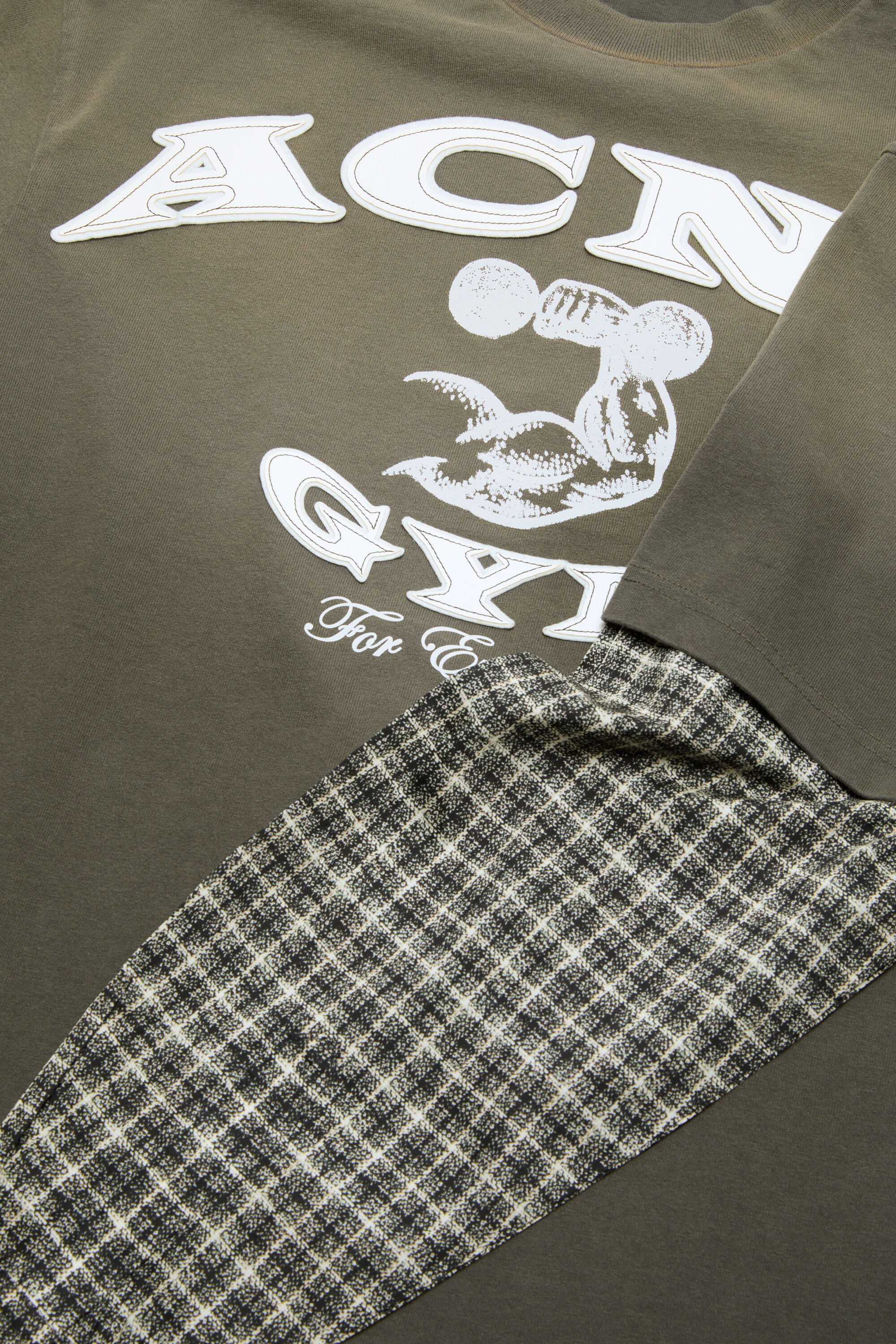 Layered logo t-shirt - Vintage green - 5
