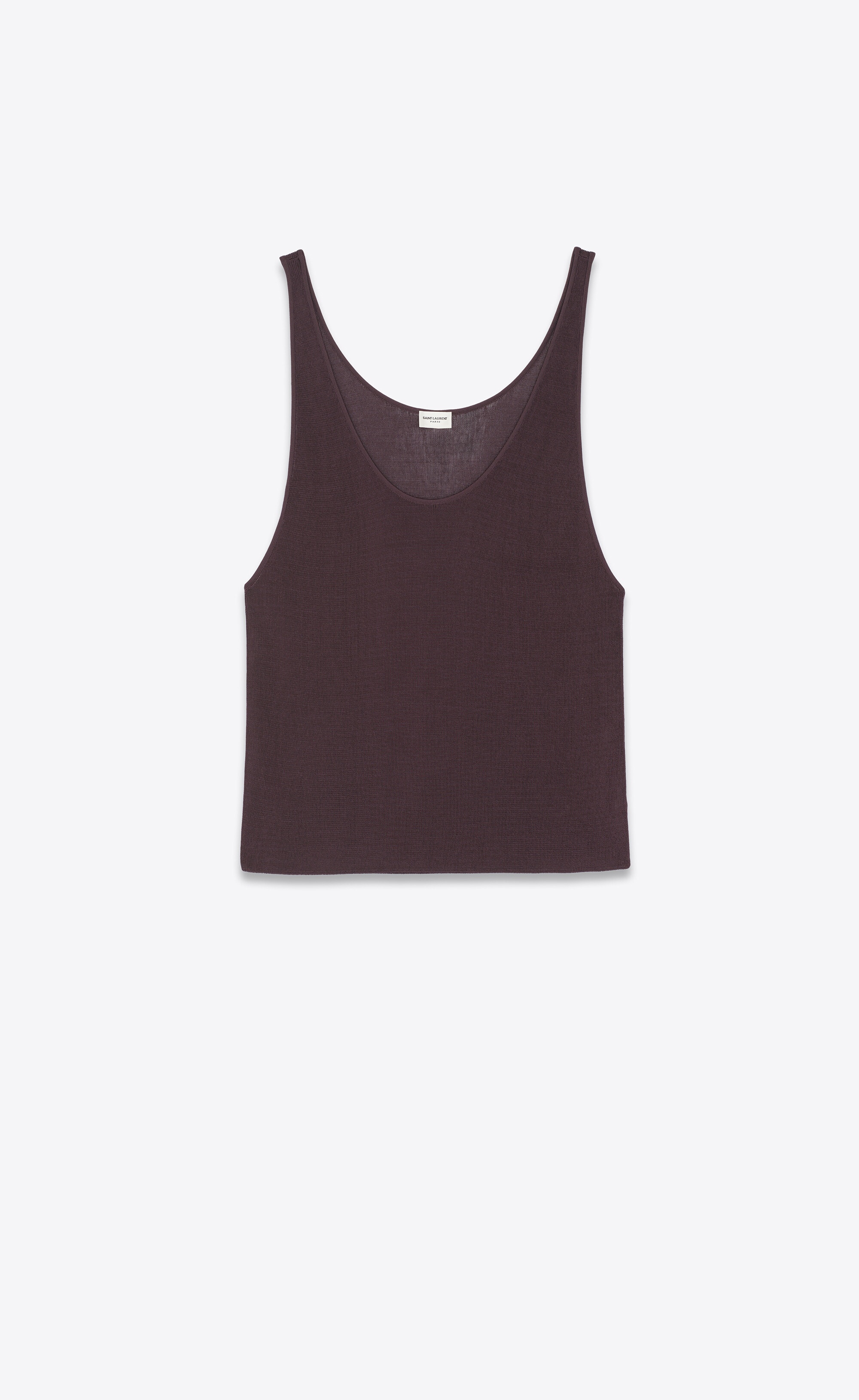 tank top in ribbed viscose - 1