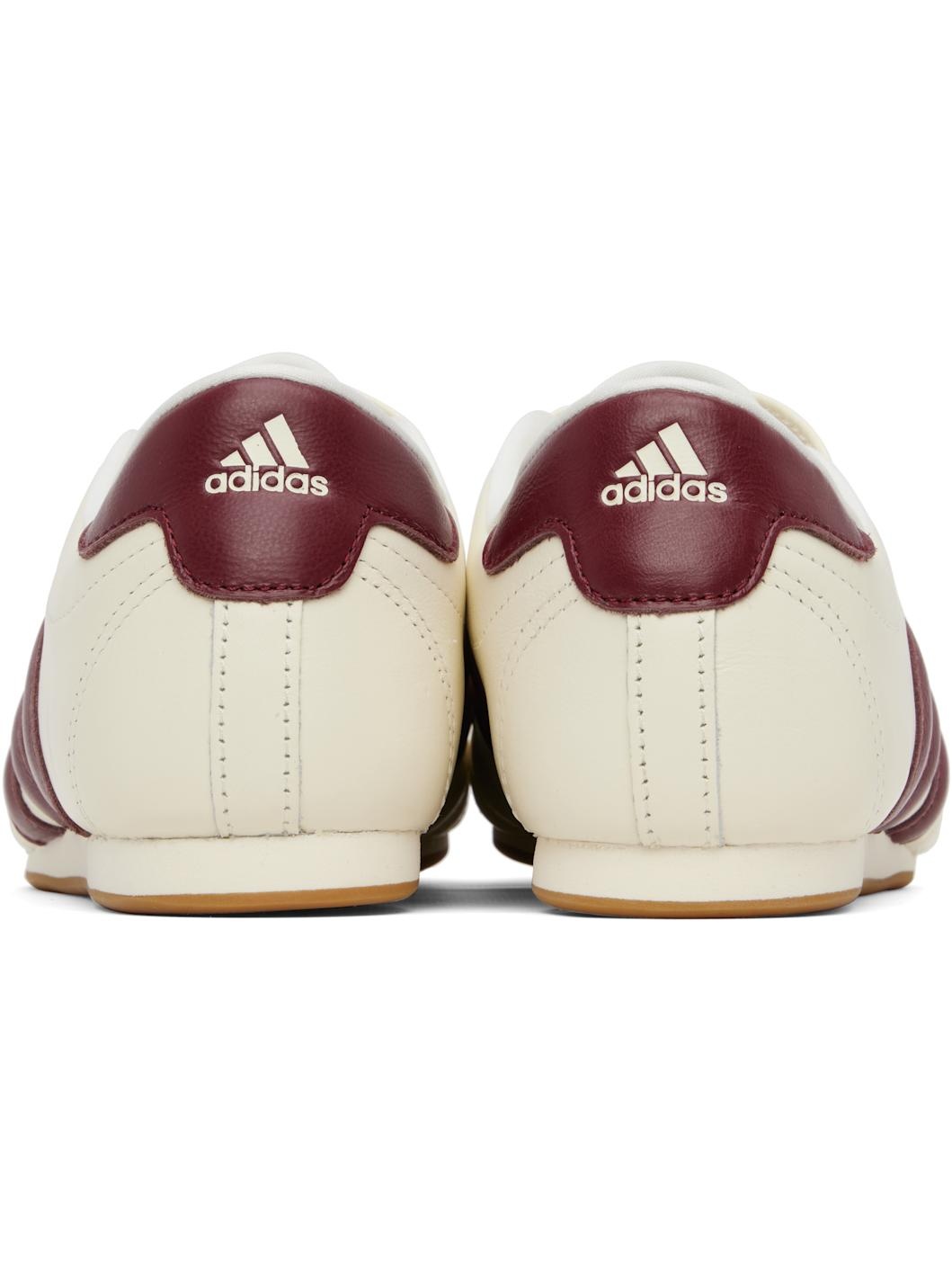 Off-White & Burgundy Taekwondo Sneakers - 2