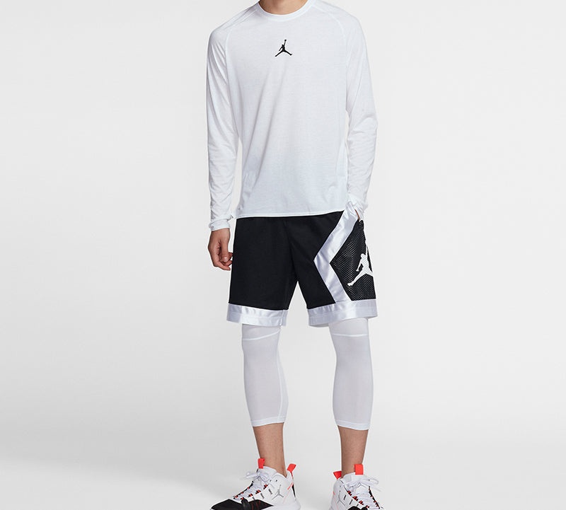 Air Jordan 23 Alpha Dri-Fit Back Printing Long Sleeves White 926437-100 - 3