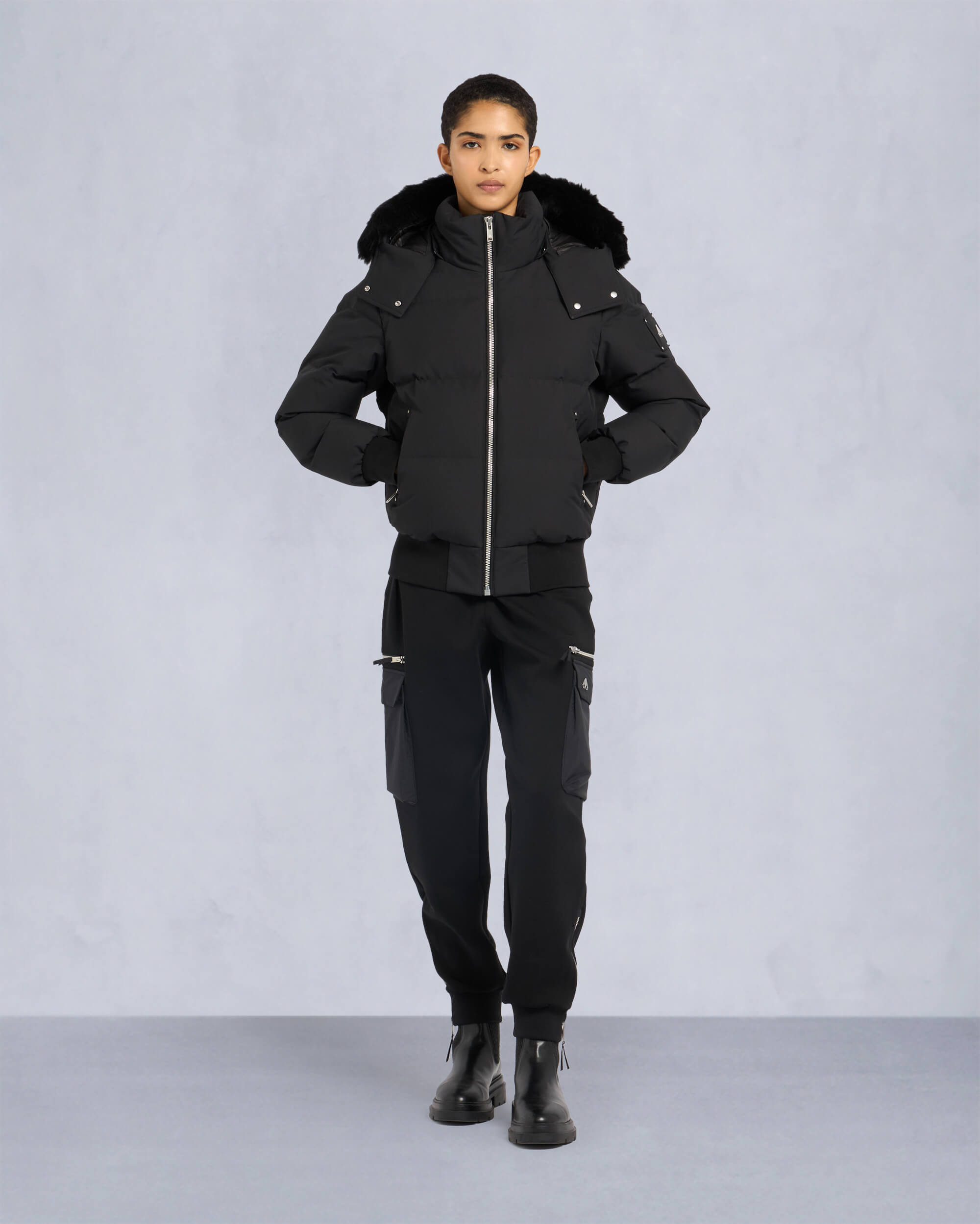 CLOUD SHEARLING BOMBER JACKET - 2