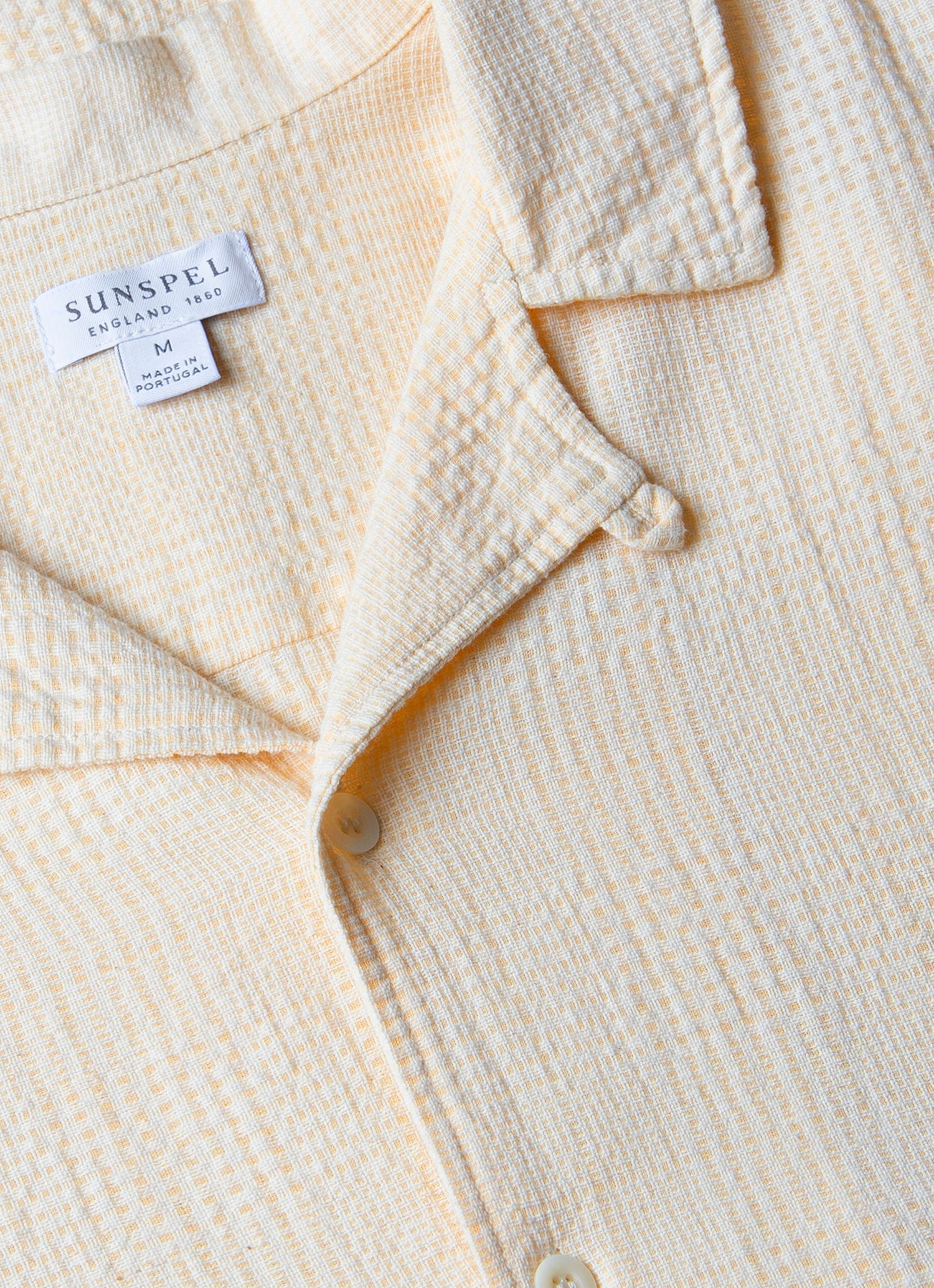 Loose Weave Check Camp Collar Shirt - 4