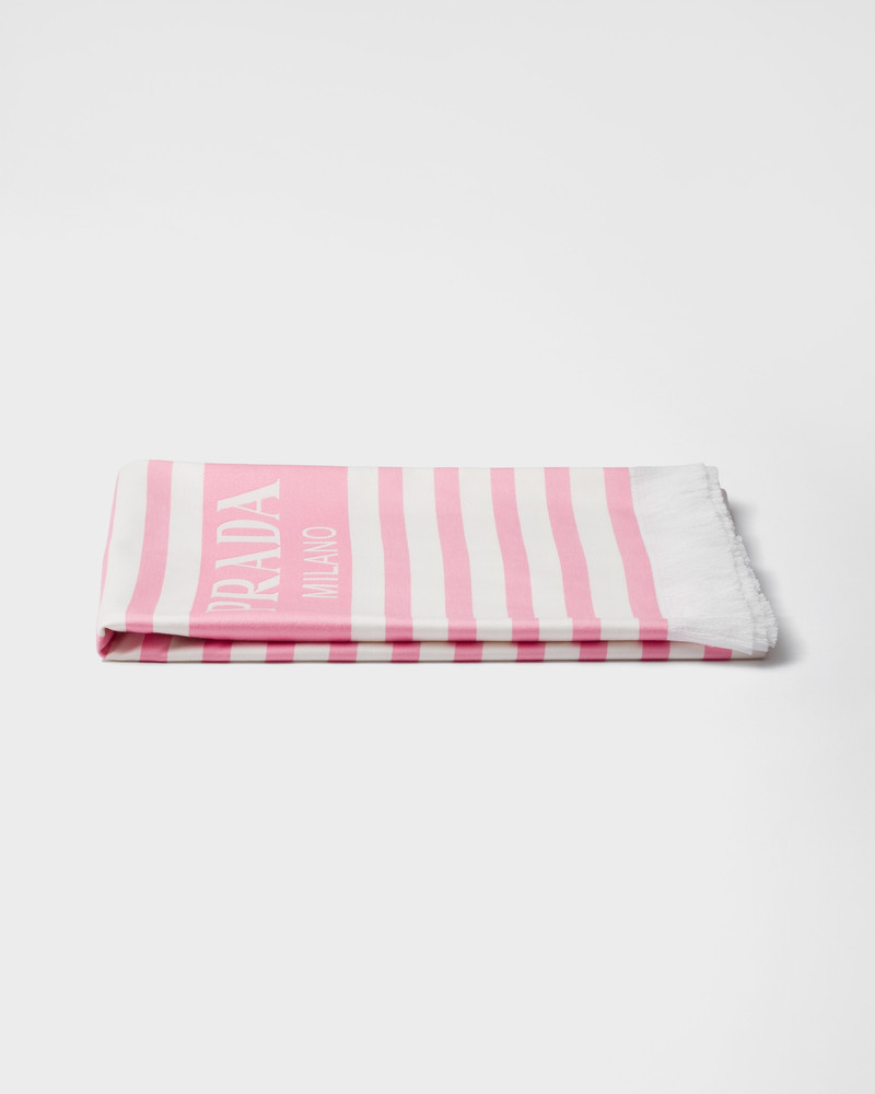 Striped cotton beach towel 1