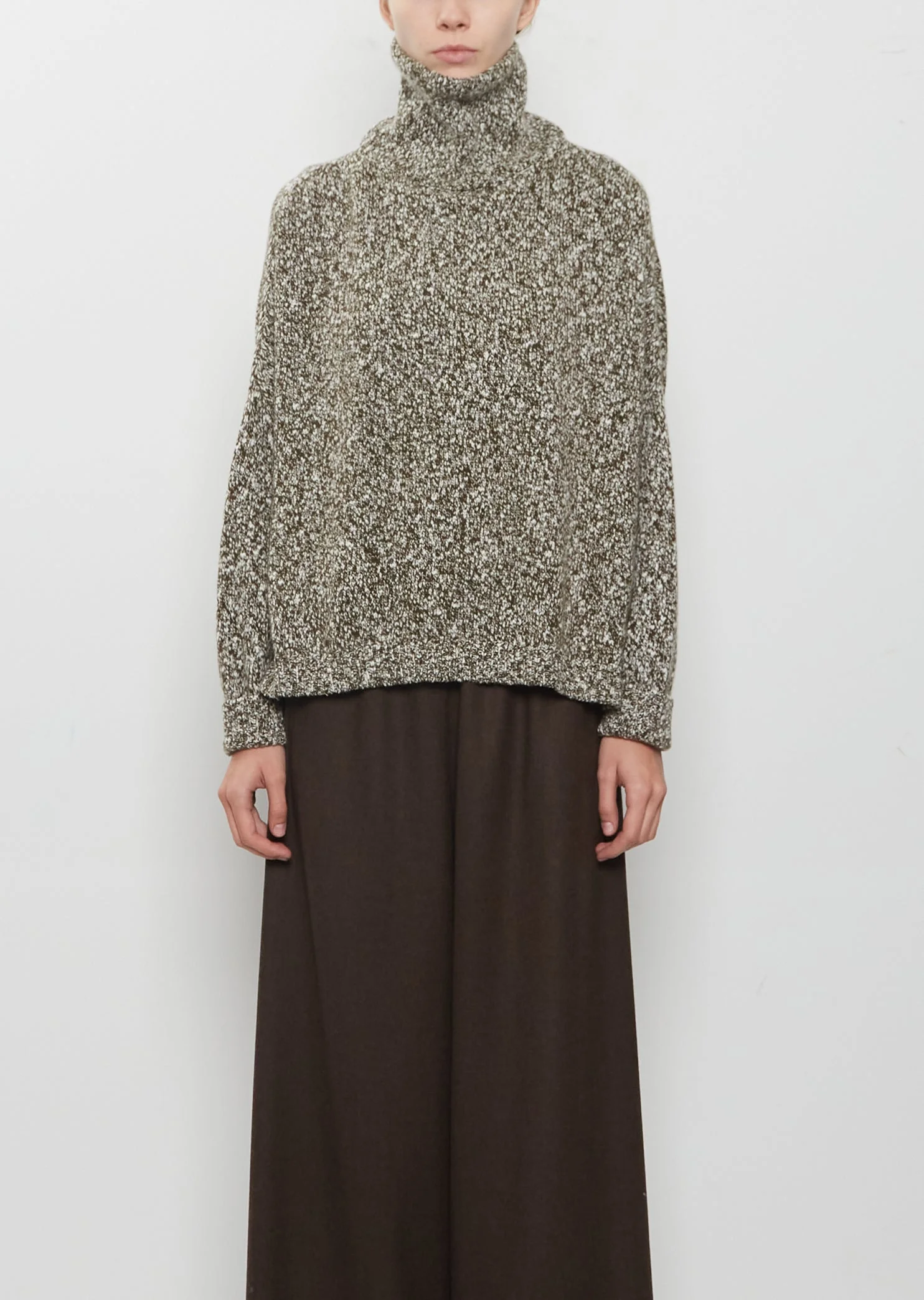 Cashmere Burleigh Iconic T-Neck Sweater - 1