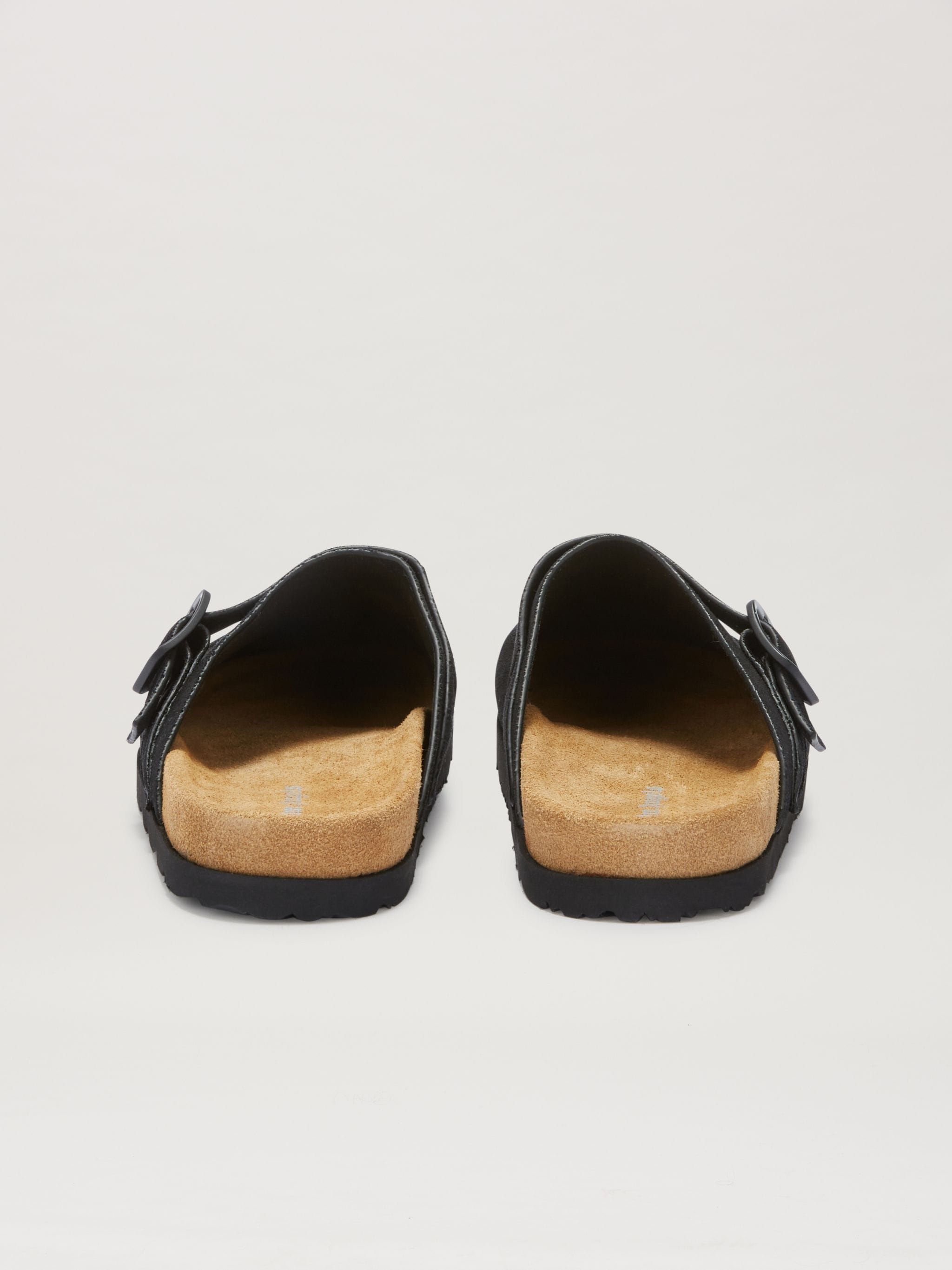 Logo Calf Leather Mules - 3