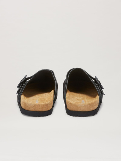 Palm Angels Logo Calf Leather Mules outlook