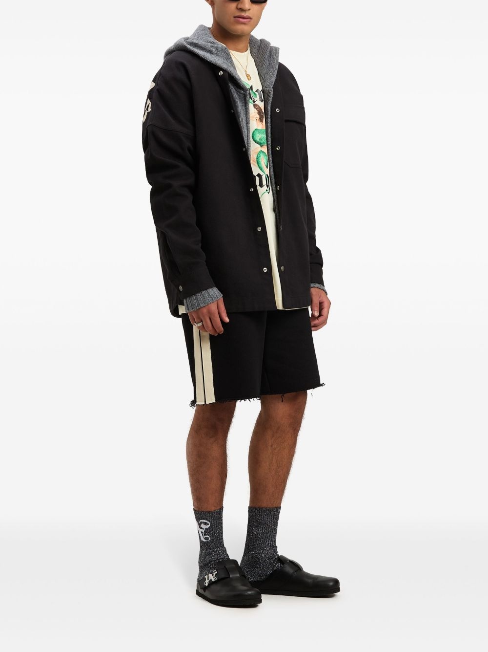 logo-knit zip-up hoodie - 2