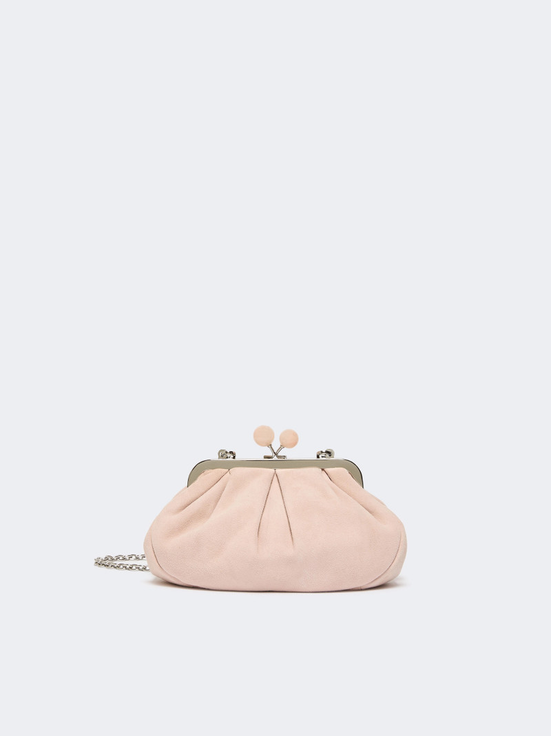 VALOIS Small suede Pasticcino Bag - POWDER 1