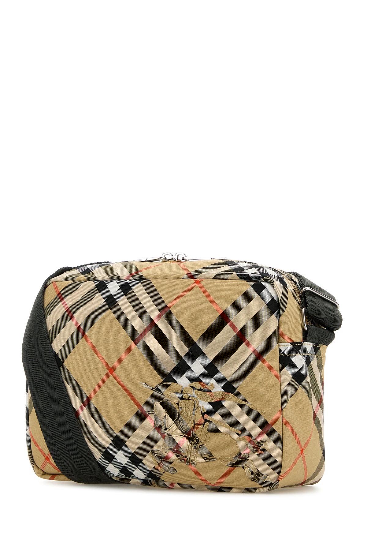 Embroidered fabric Check crossbody bag - 2
