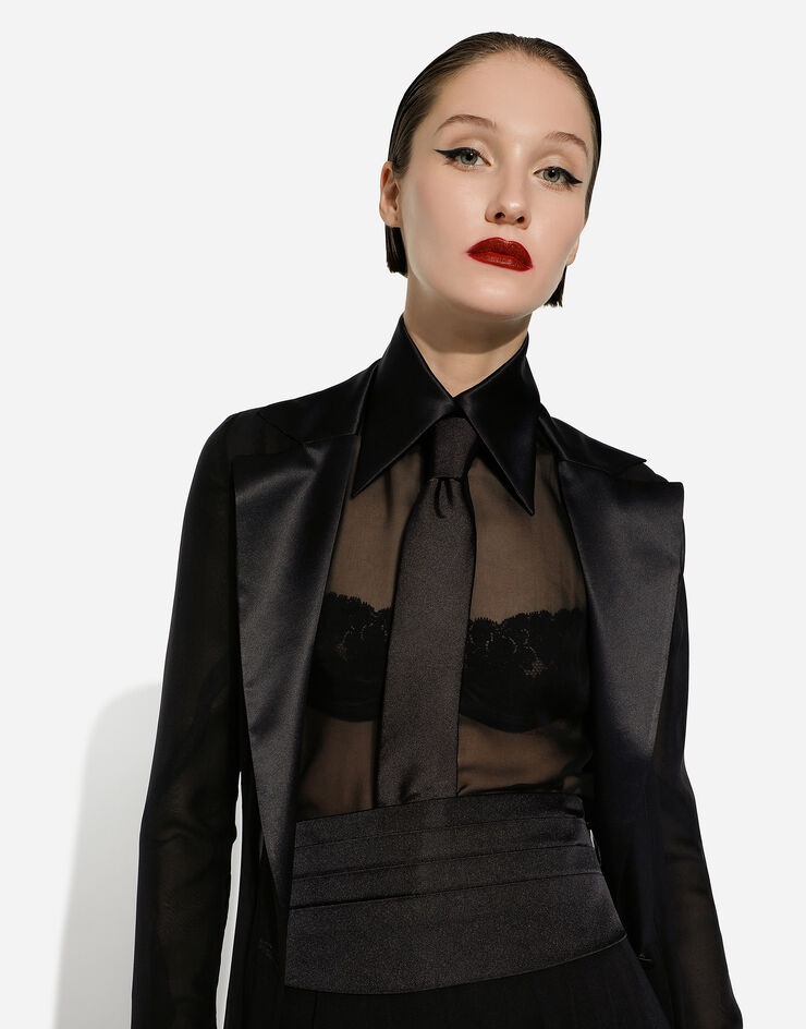 Silk chiffon duster coat - 6