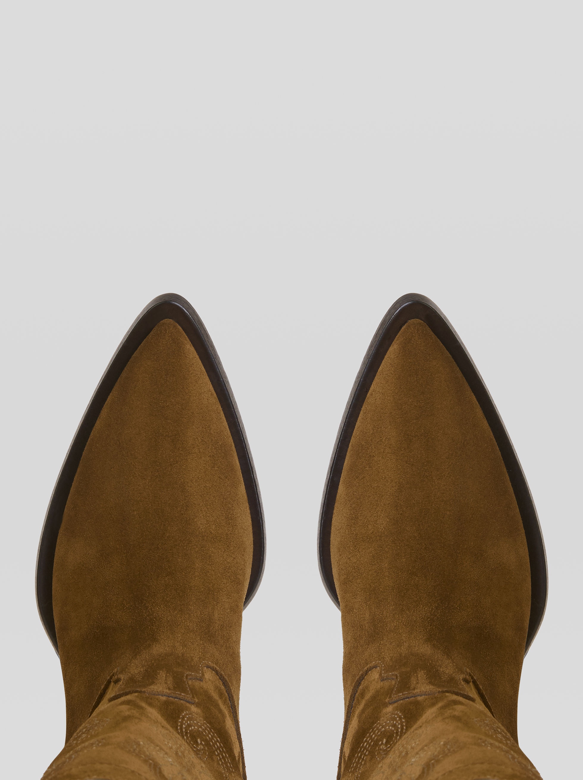SUEDE BOOTS WITH PAISLEY EMBROIDERY - 2