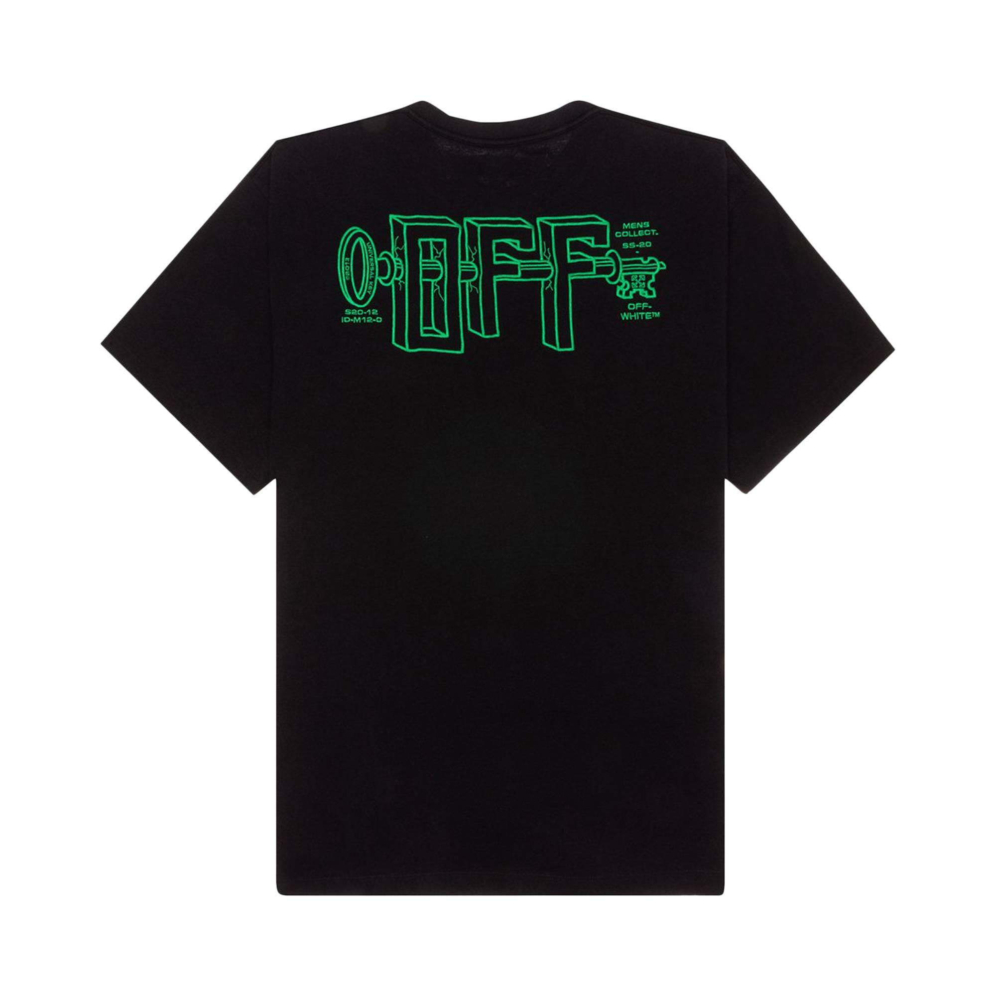 Off-White Universal Key Short-Sleeve Over Tee 'Black/Mint' - 2
