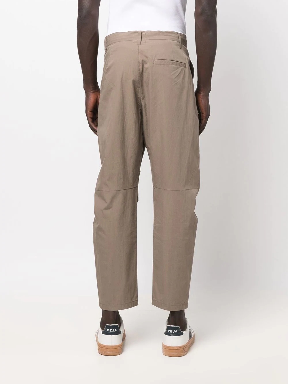 drawstring tapered-leg trousers - 4