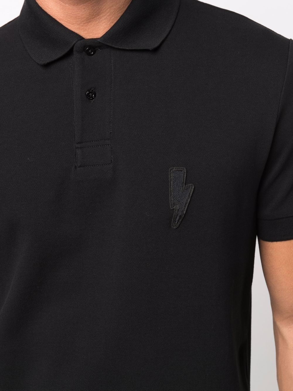 embroidered-logo polo shirt - 5