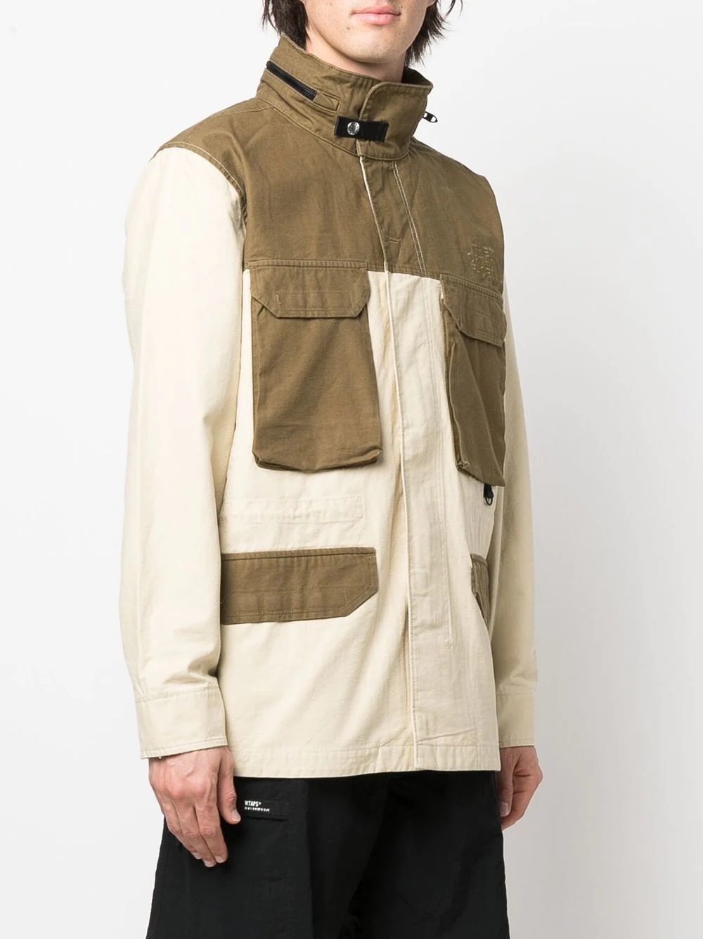 two-tone panelled jacket - 3