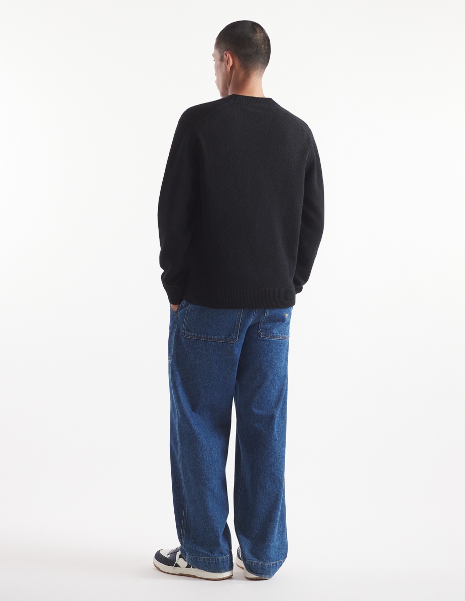 BOLD FOX HEAD PATCH REGULAR JUMPER IN LAMBSWOOL - 5