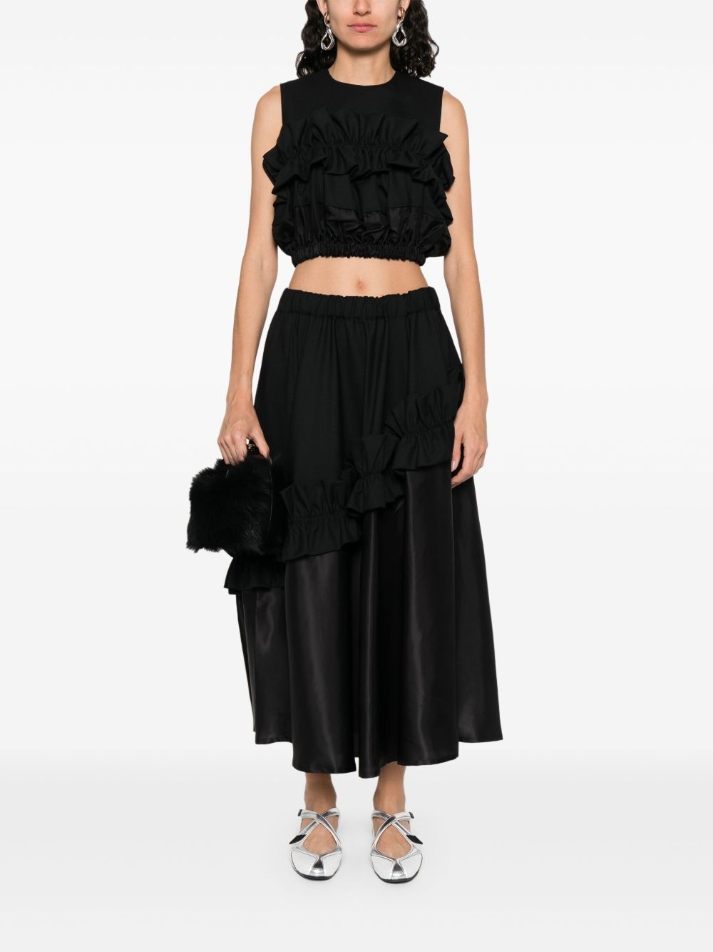 ruffle-detail skirt - 2