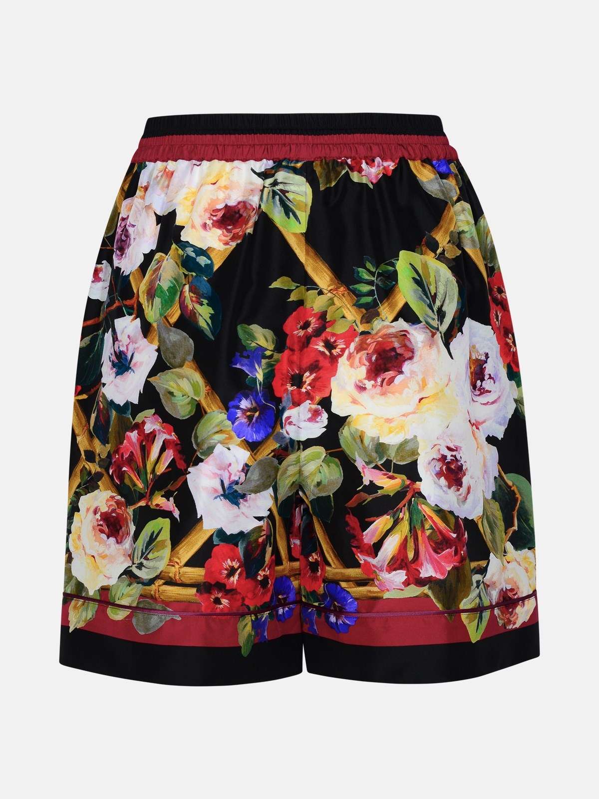 MULTICOLOR SILK SHORTS - 3