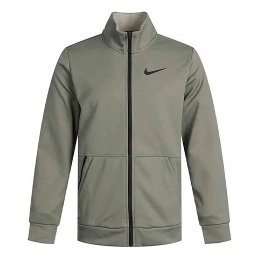 Nike Thrma Running Training Gym Sports Stand Collar Jacket Green CZ7394-320 - 1