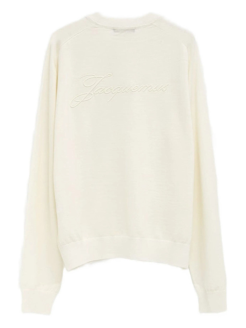 JACQUEMUS Jacquemus Embroidered-detail Crew Neck Jumper outlook