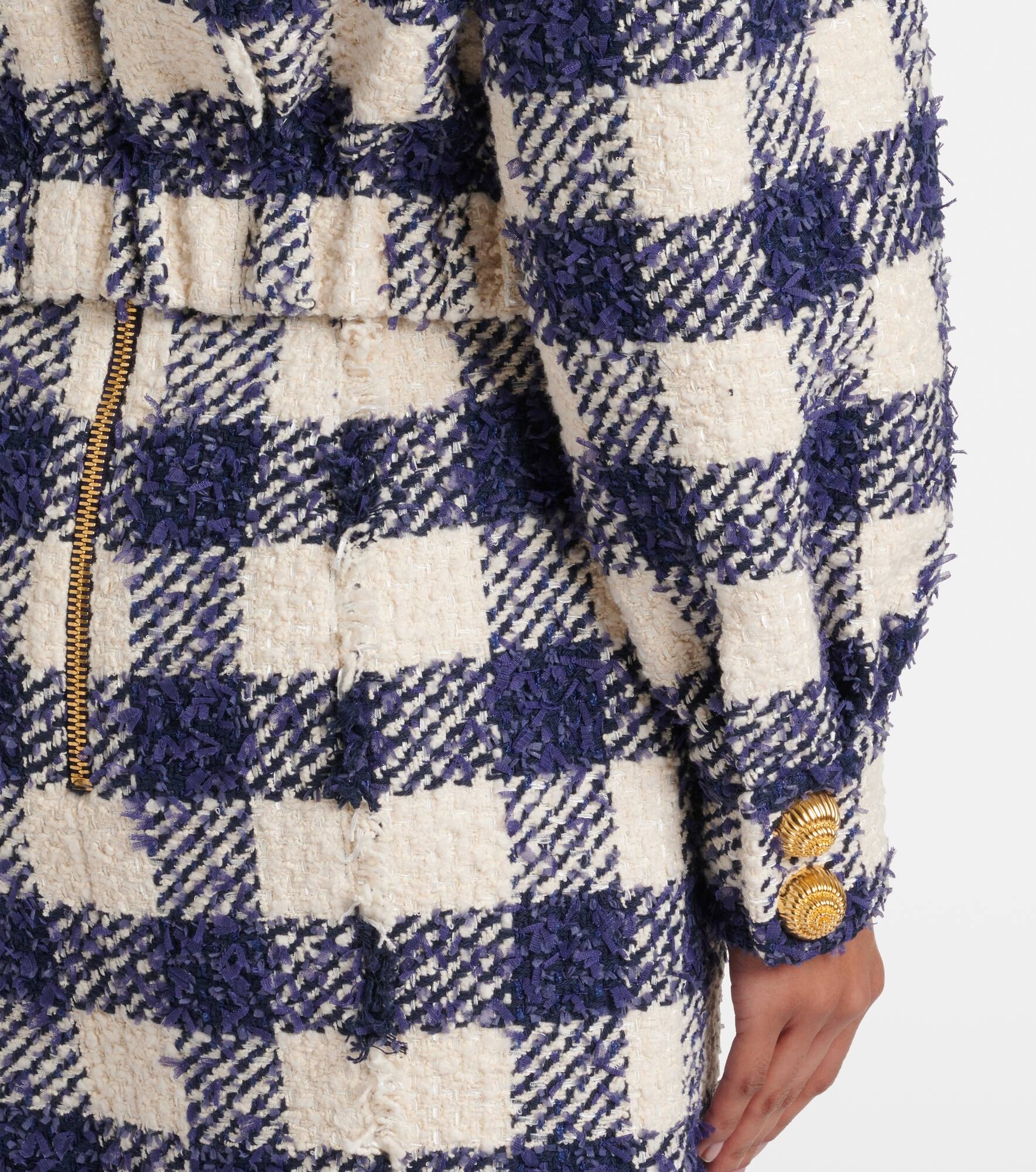 Checked tweed jacket - 5