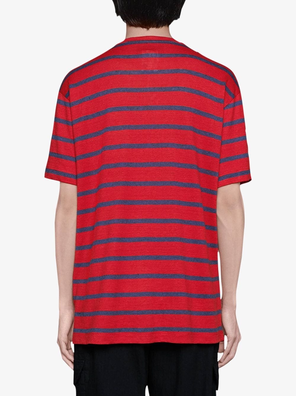 logo striped T-shirt - 4