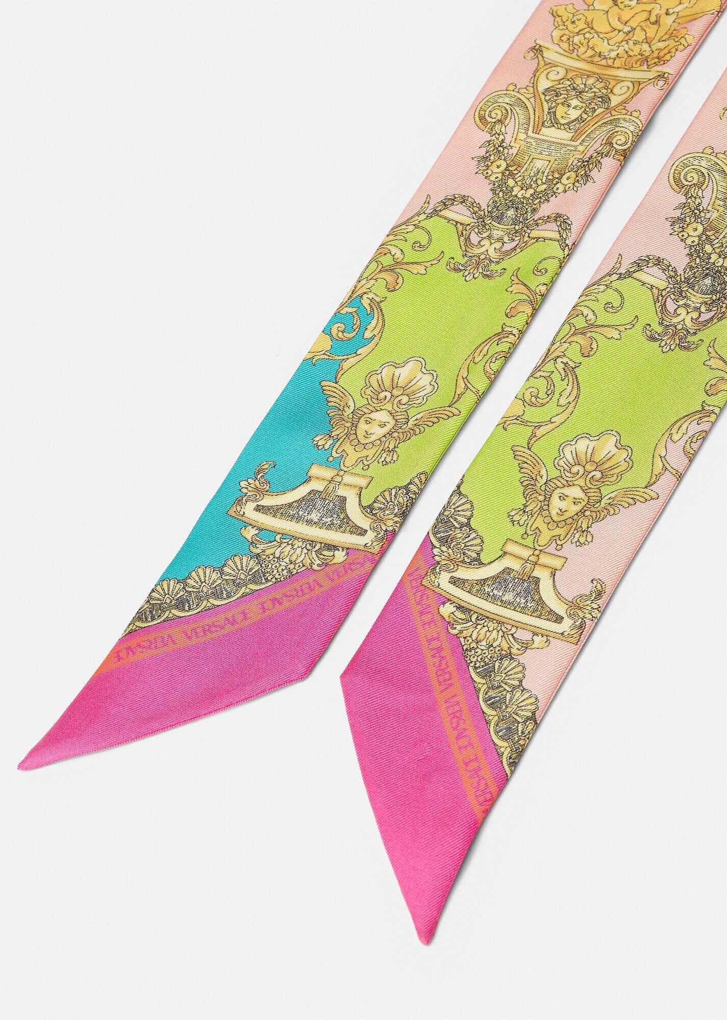 Barocco Goddess Silk Scarf Tie - 3