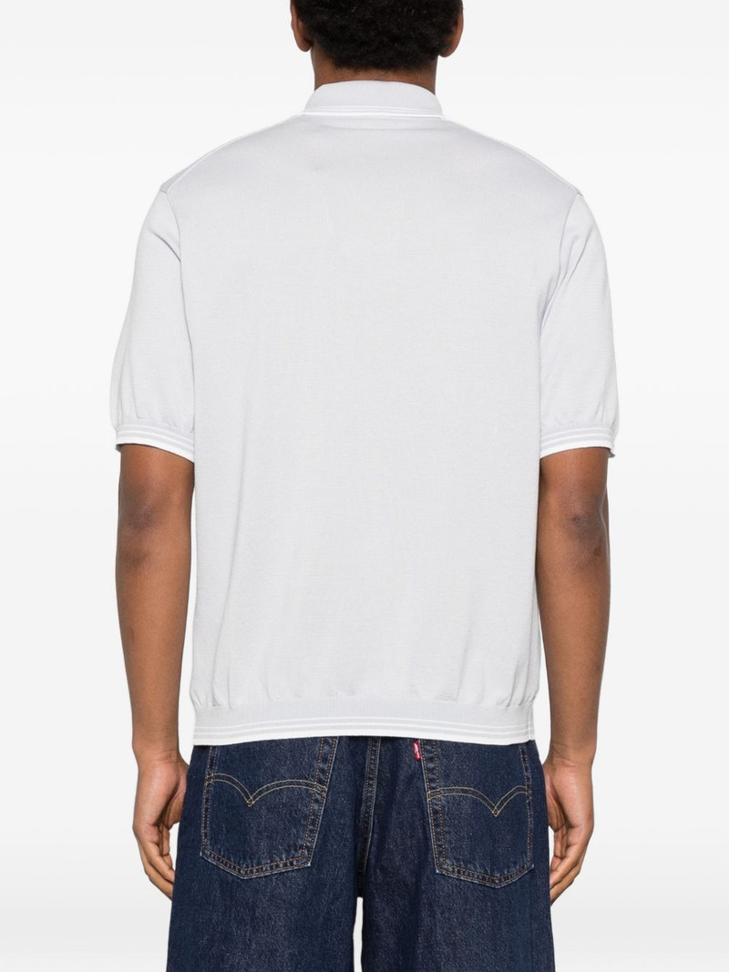 stripe-trim polo shirt 4