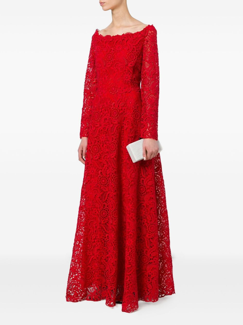 floral lace detail dresswide - 3