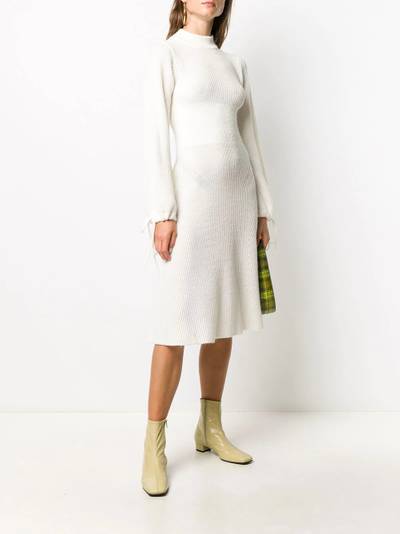 MSGM rib-knit mid-length dress outlook