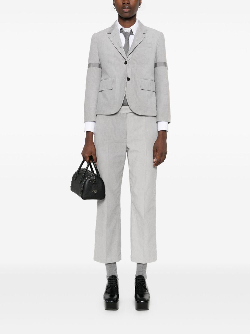 corduroy single-breasted blazer - 2
