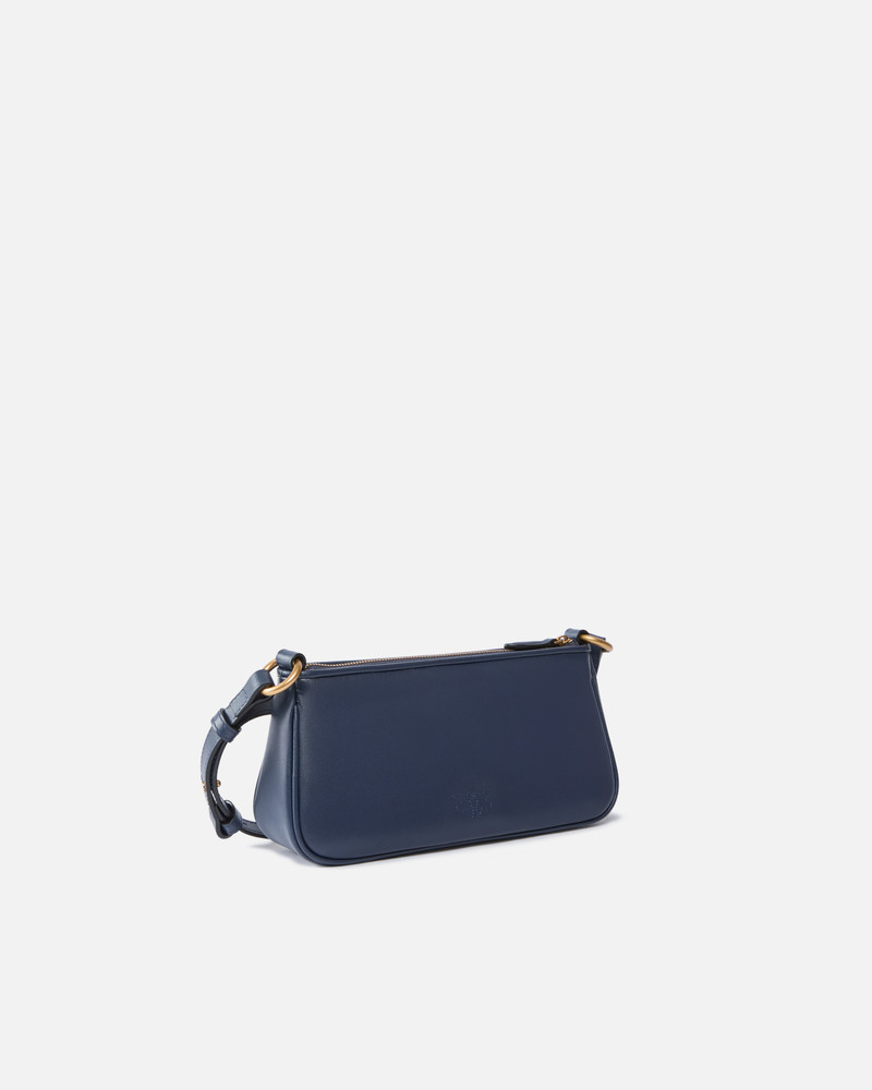 PINKO LEATHER MINI HALF MOON BAGUETTE CROSSBODY BAG outlook