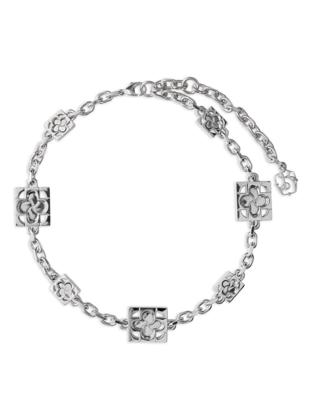Rose logo-charm necklace - 1