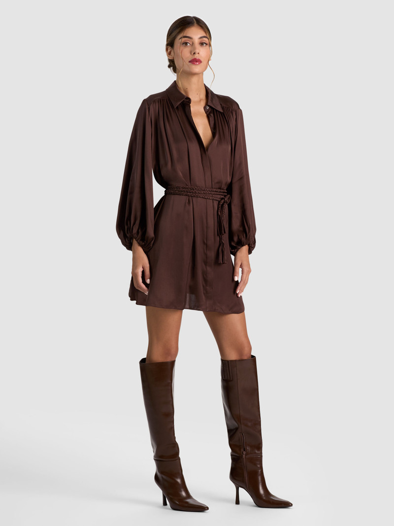 MARGAUX TIE FRONT MINI DRESS 5