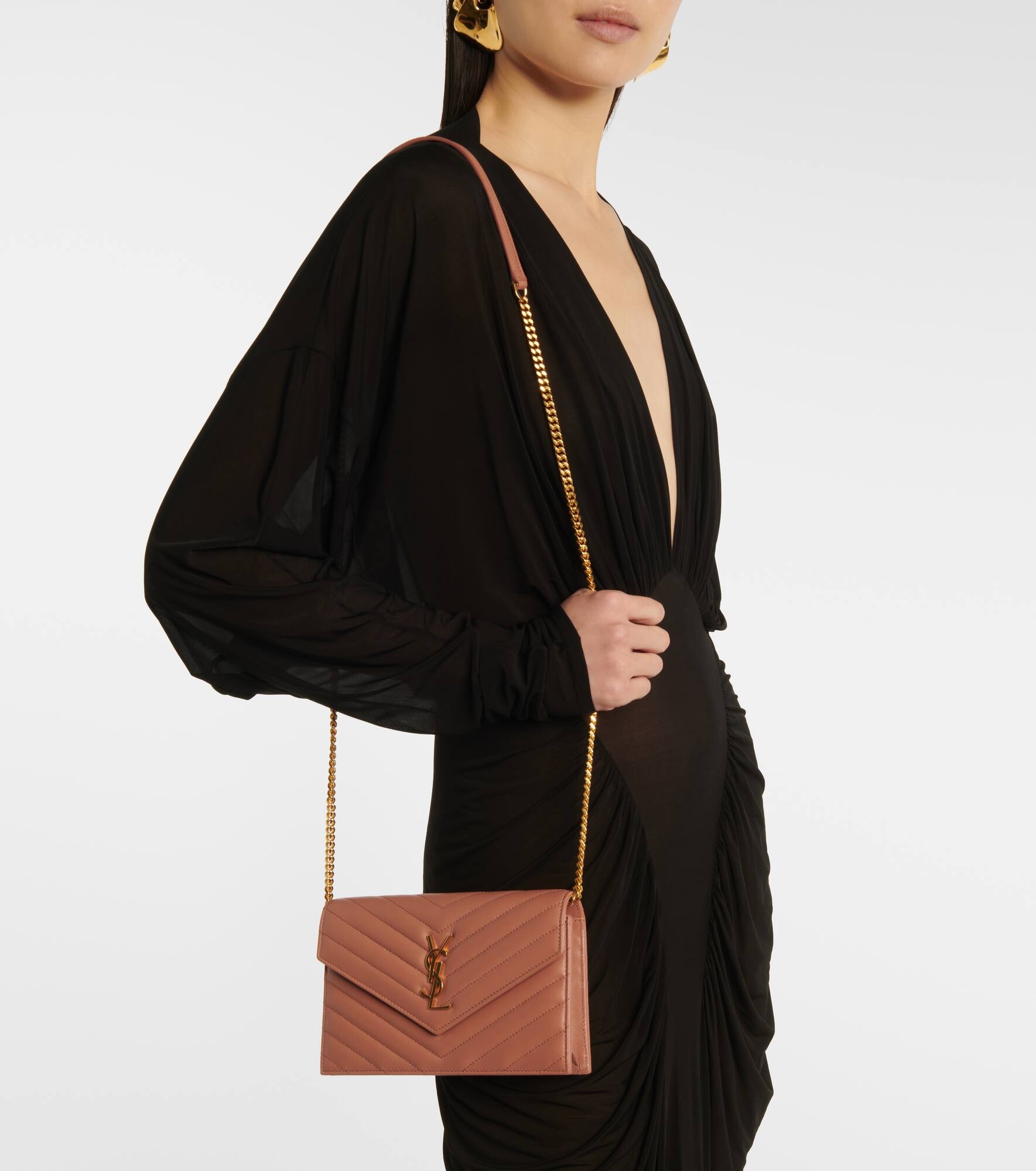 Cassandre matelassé leather wallet on chain - 2