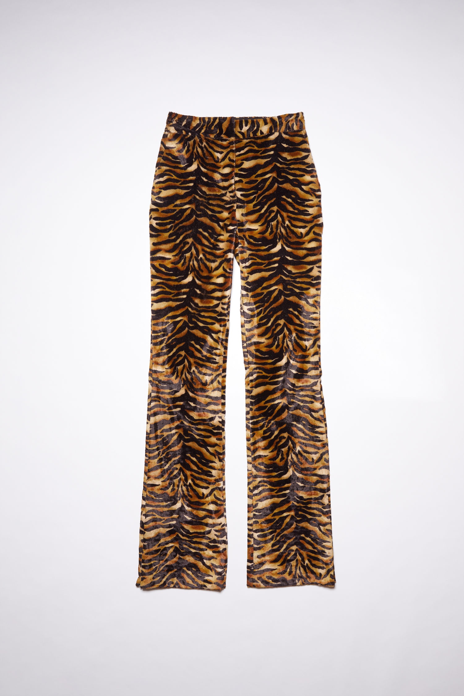 Tiger print trousers - Orange/black - 1