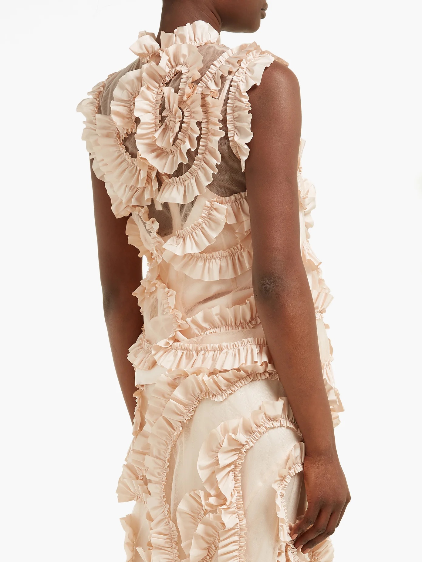 X Simone Rocha ruffled nylon blouse - 3