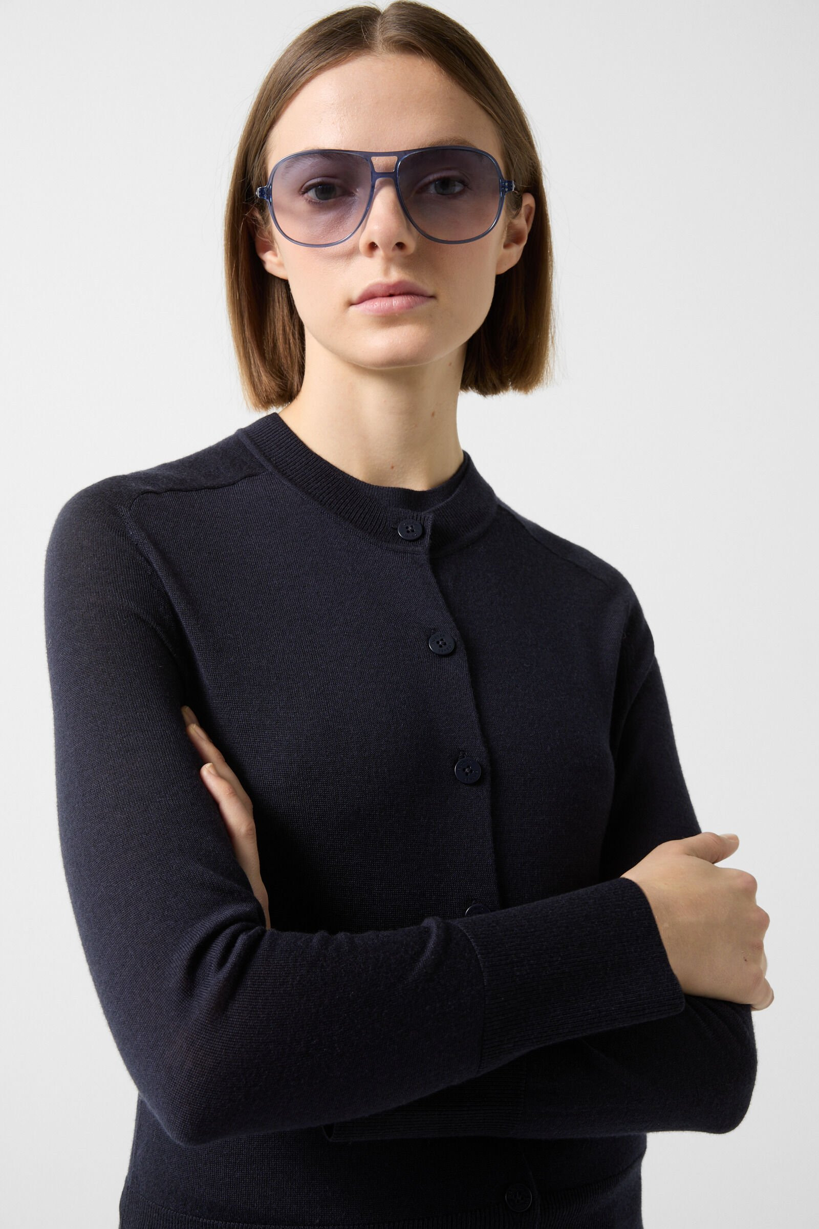 Ilma Cardigan in Navy blue - 4
