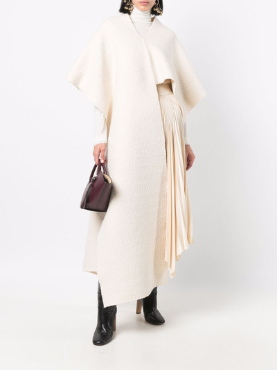 Jil Sander asymmetric cut-out cape outlook