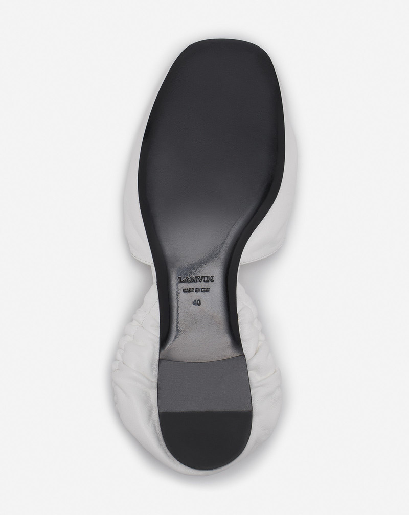 MESURE LACE-UP LEATHER BALLERINA 6