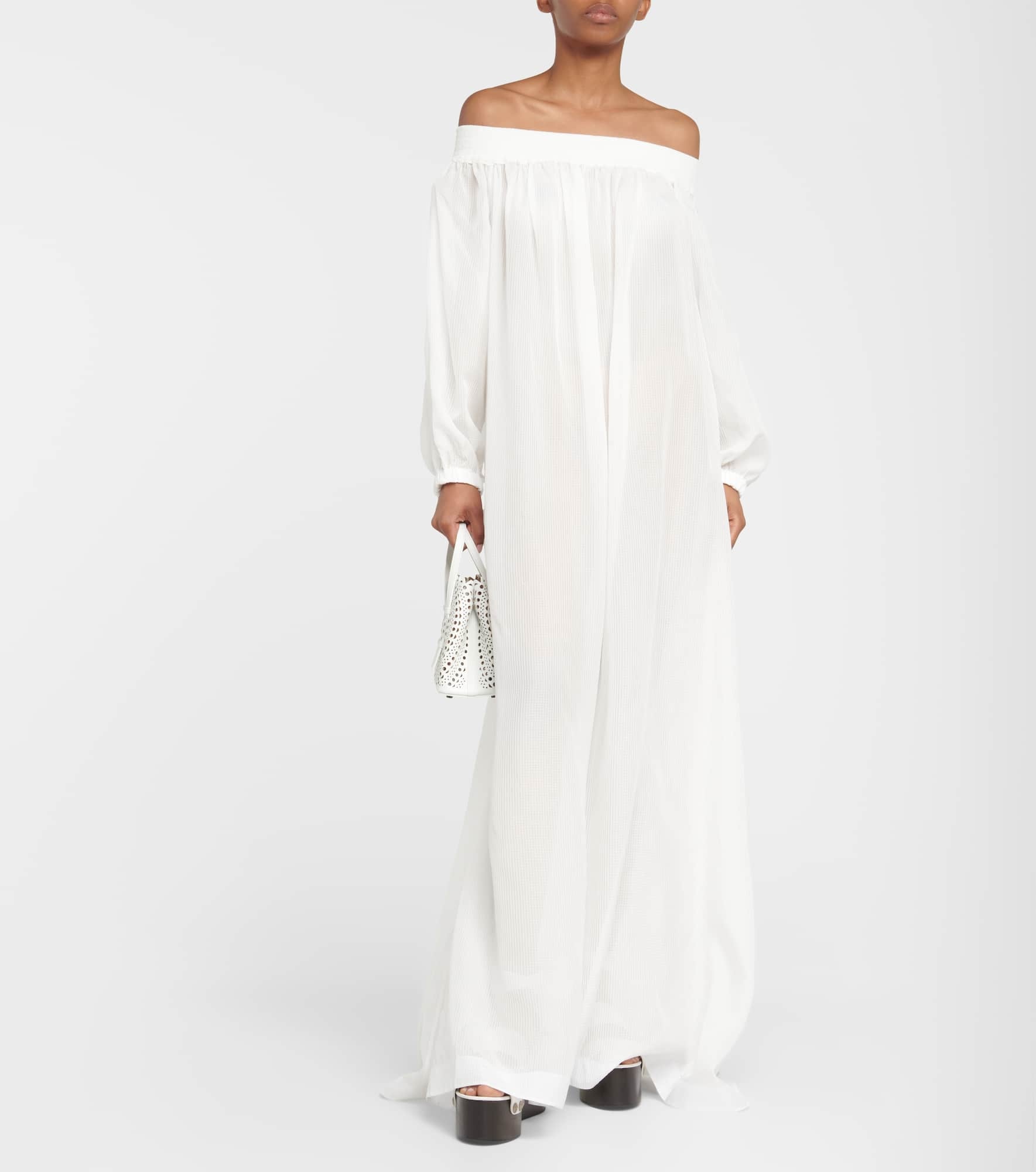 Off-shoulder maxi dress - 2