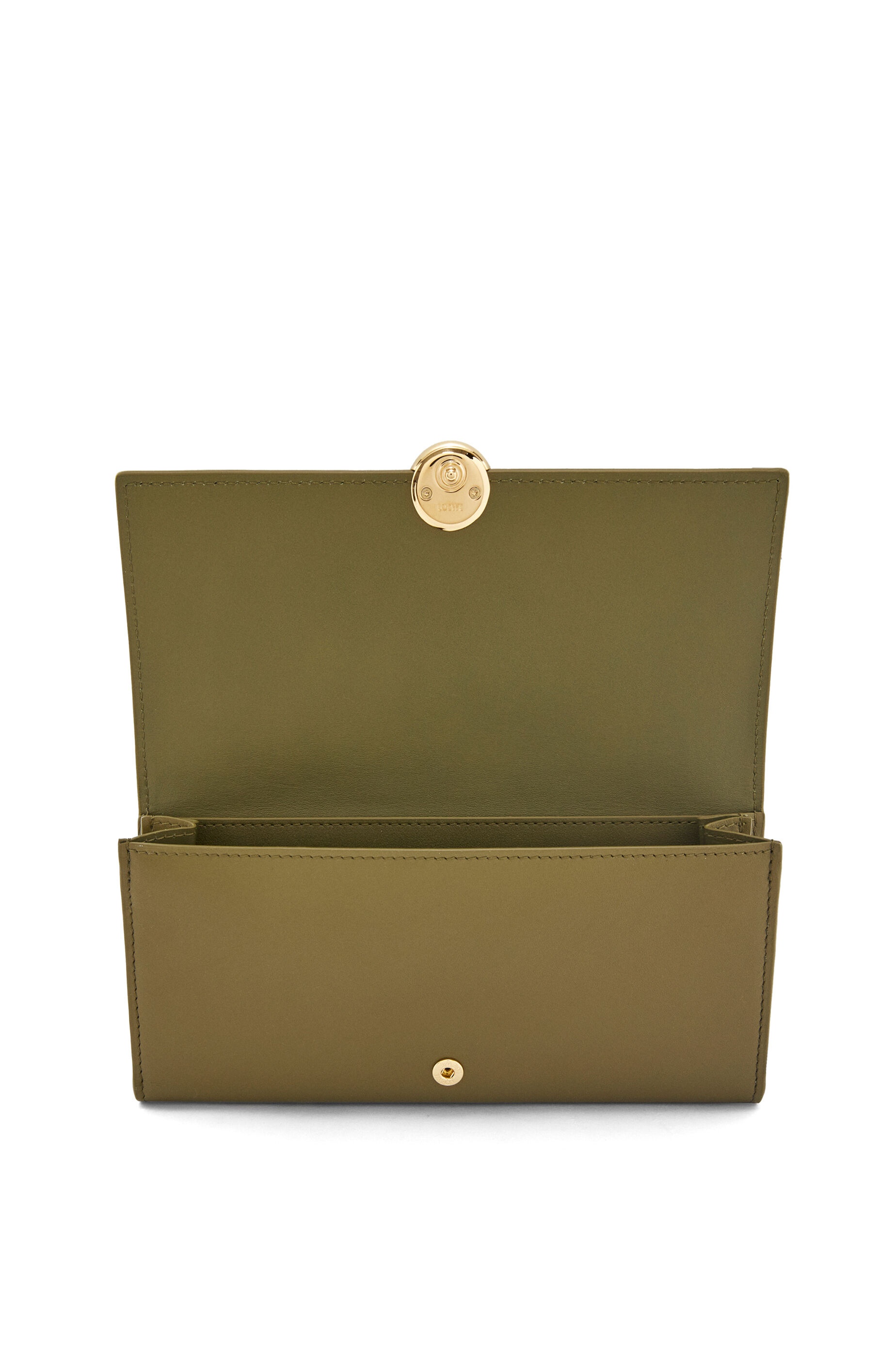Pebble continental wallet in shiny nappa calfskin - 2