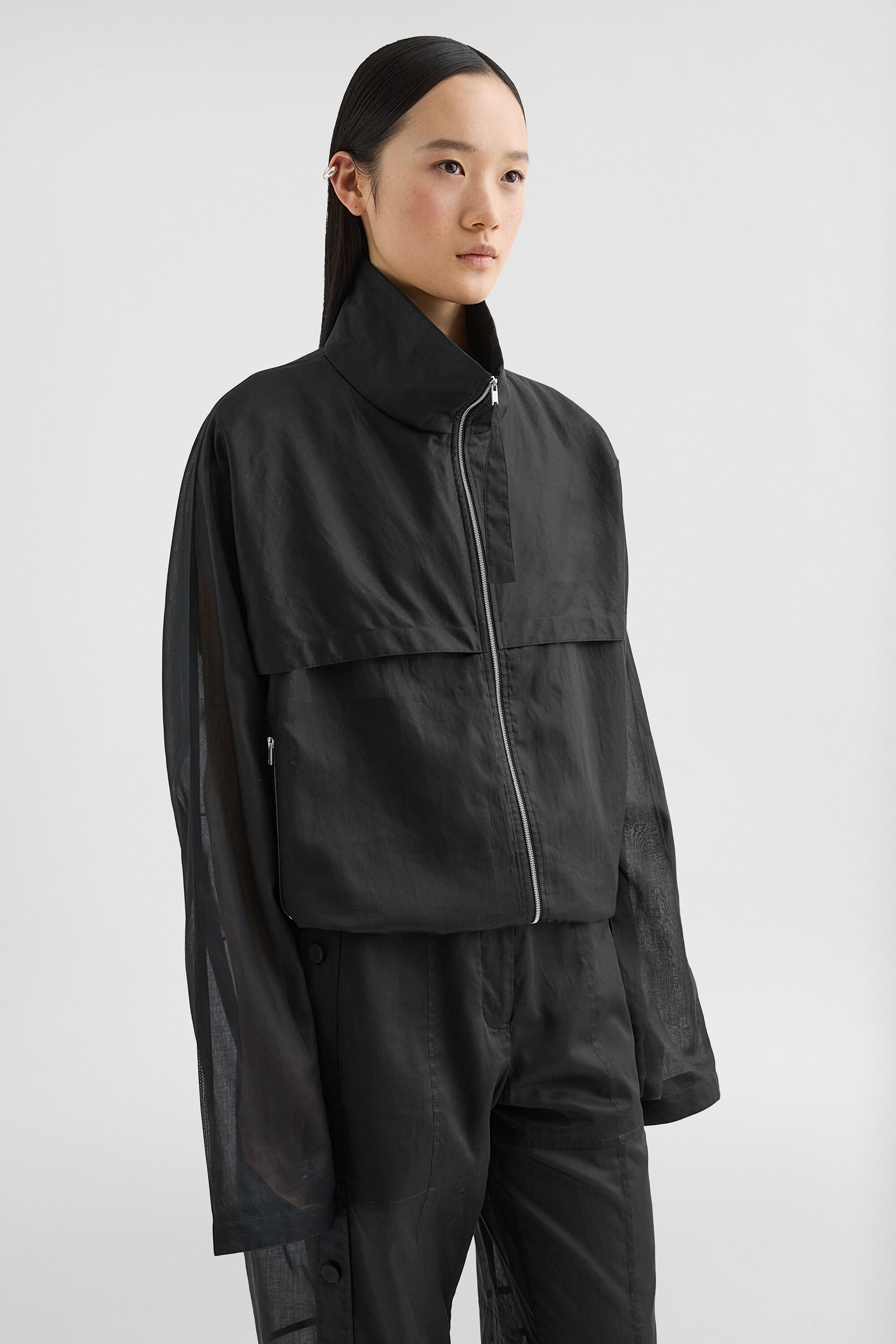 Cotton Muslin Blouson - 7