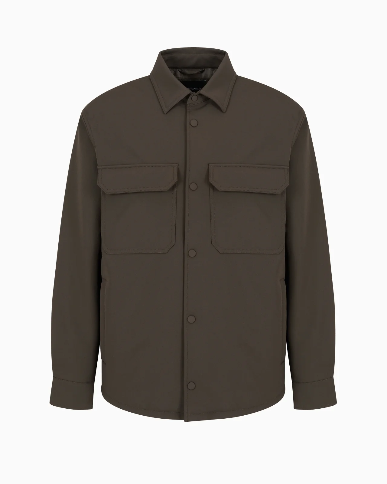 Soft nylon comfort-fit shirt jacket - 1