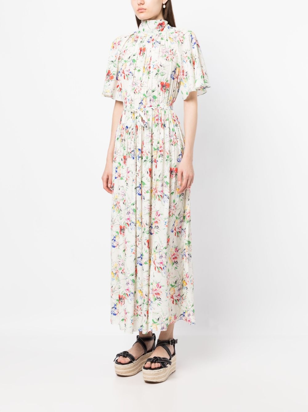 floral-print maxi dress - 3